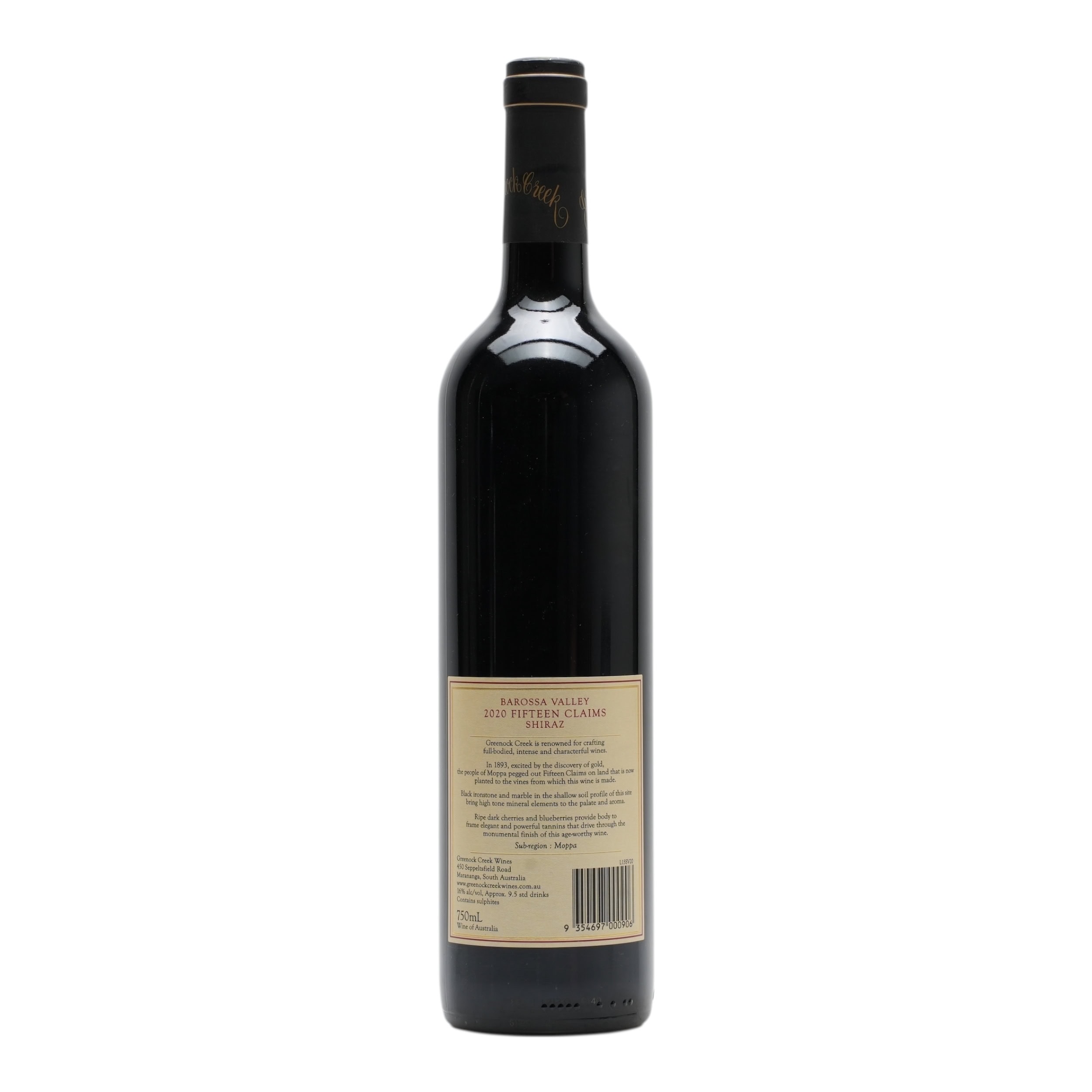 Greenock Creek Fifteen Claims Shiraz 2020