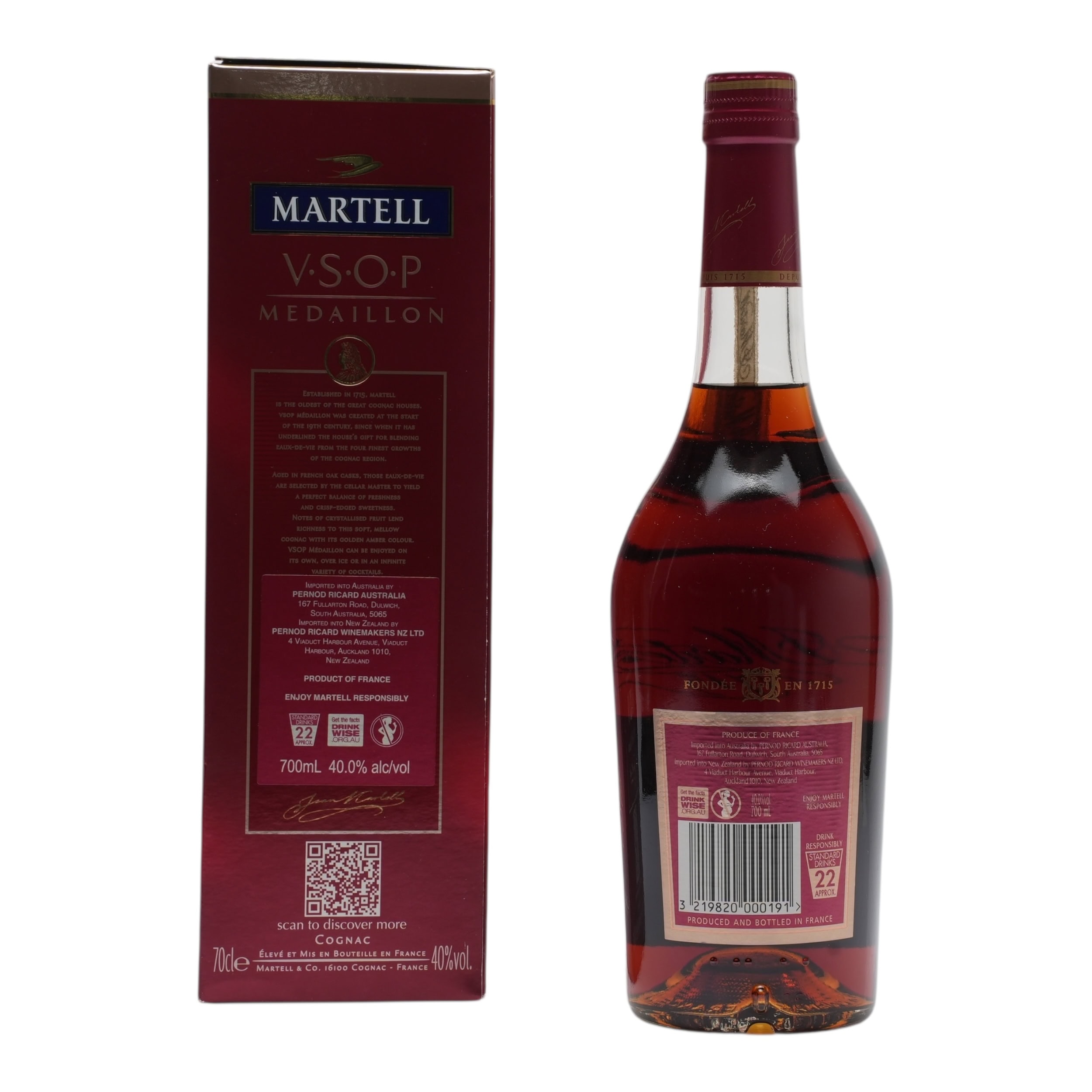 Martell V.S.O.P Medaillon - 300 Tricentenaire Release Cognac